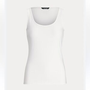 Ralph Lauren Classic Stretch Cotton Tank Top White XXL MSRP $45